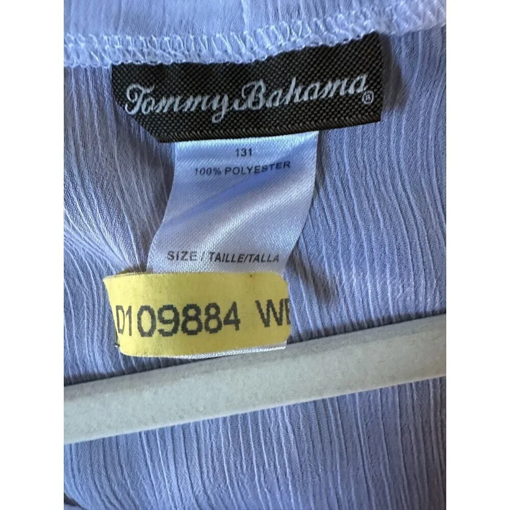 Women’s Tommy Bahama White Embellished V-Neck Swim Cover-Up Size L Resortwear